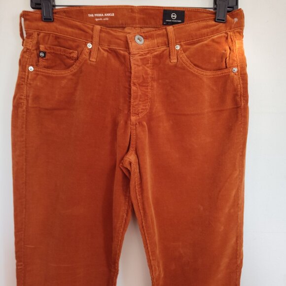 Ladies SZ 27 Adriano Goldschmied Cinnamon Prima Corduroy Jeans - Picture 2 of 7